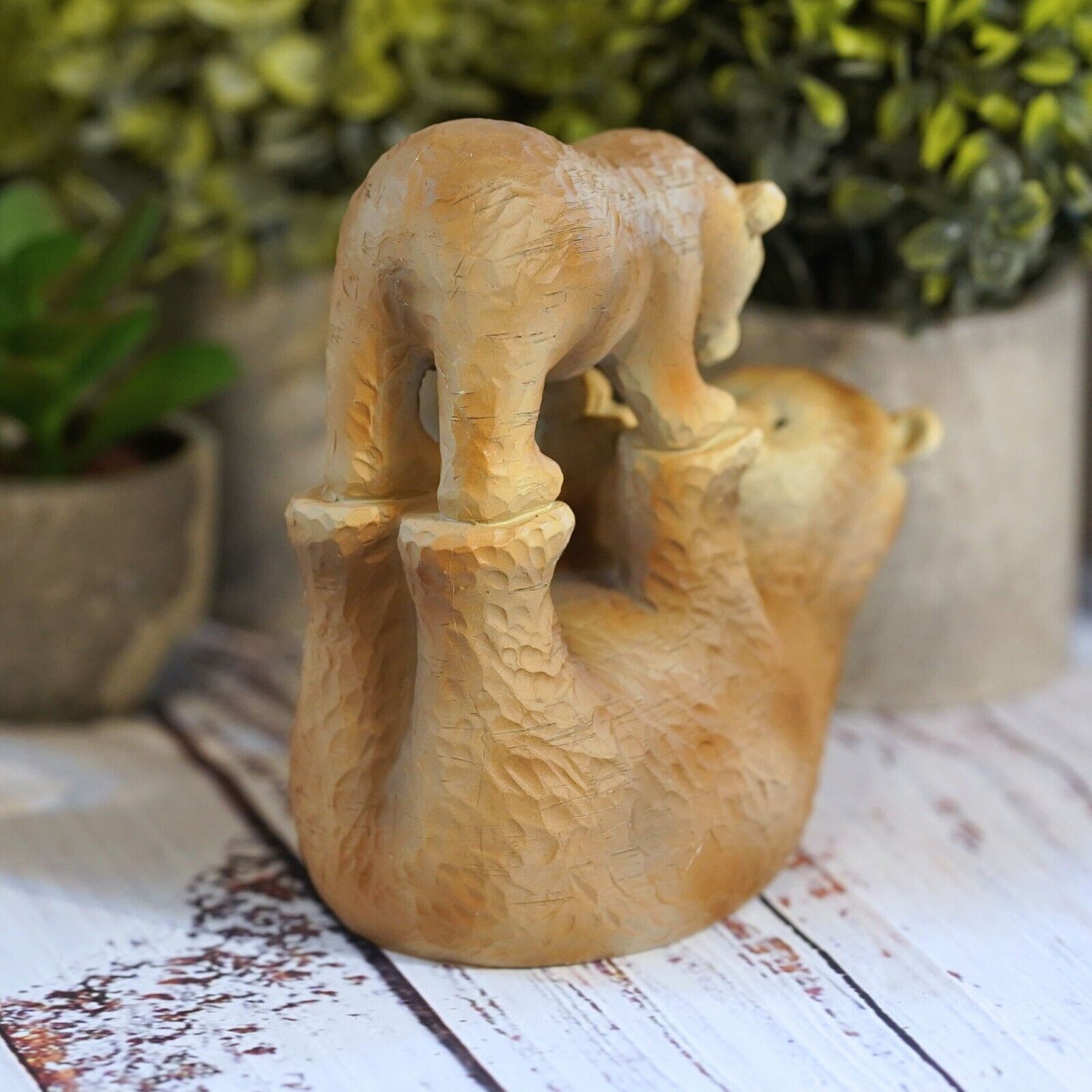 Bears Playing Resin Statue