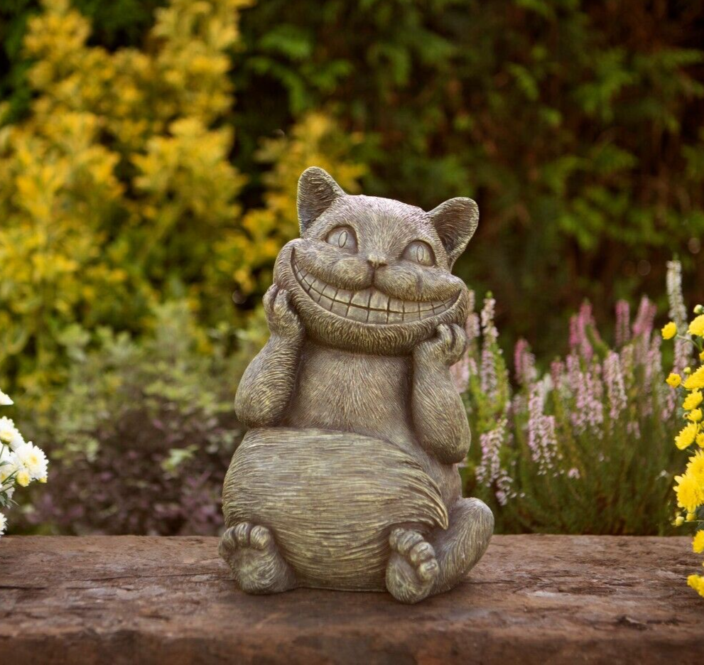 Cheshire Cat Garden Figure | Alice in Wonderland