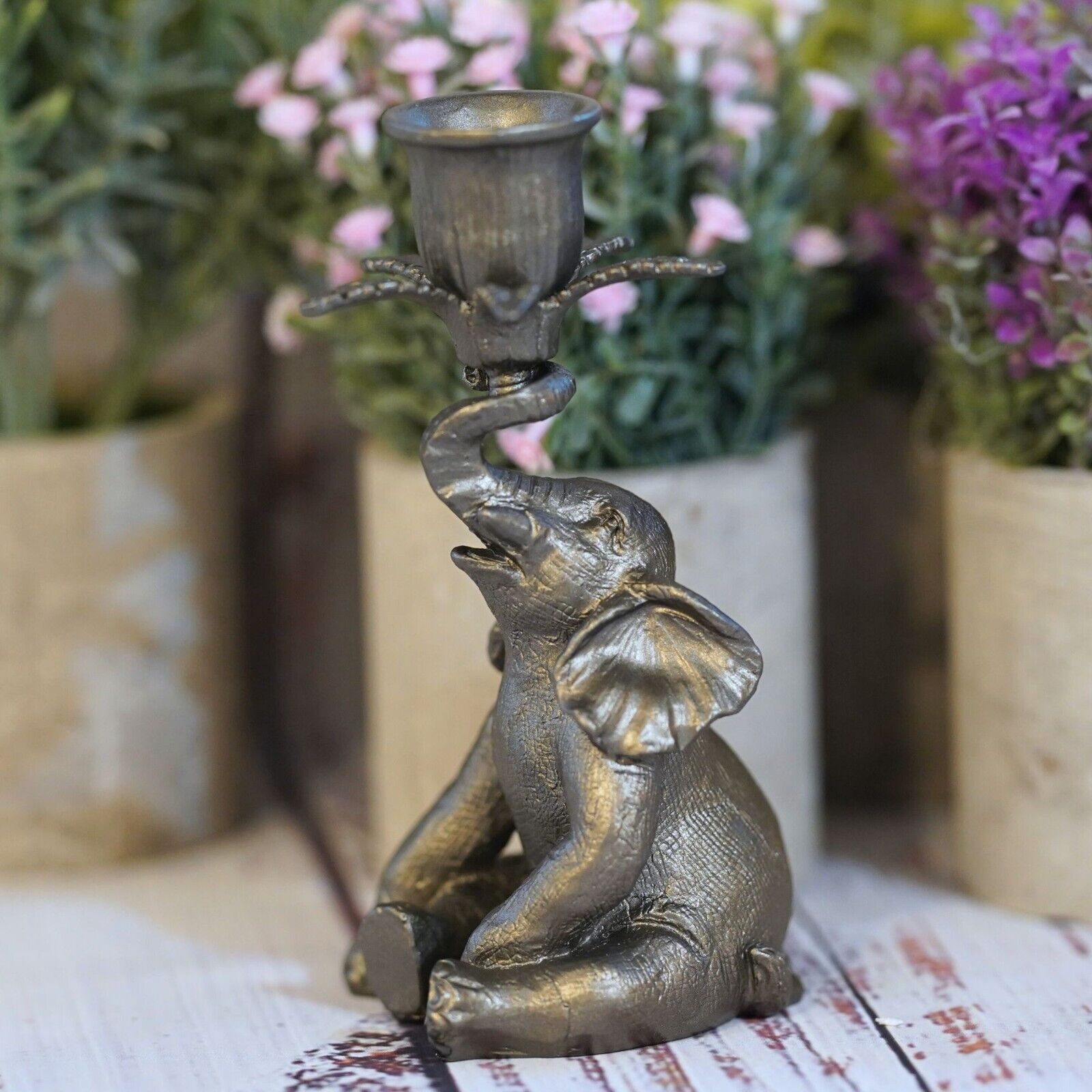 Elephant Candlestick Tealight Holder