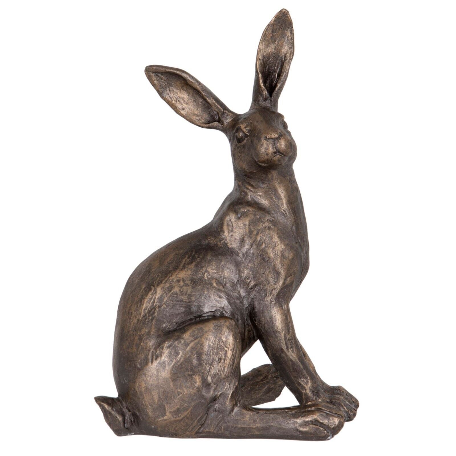 Hare Resin Statue in Bronze Finish