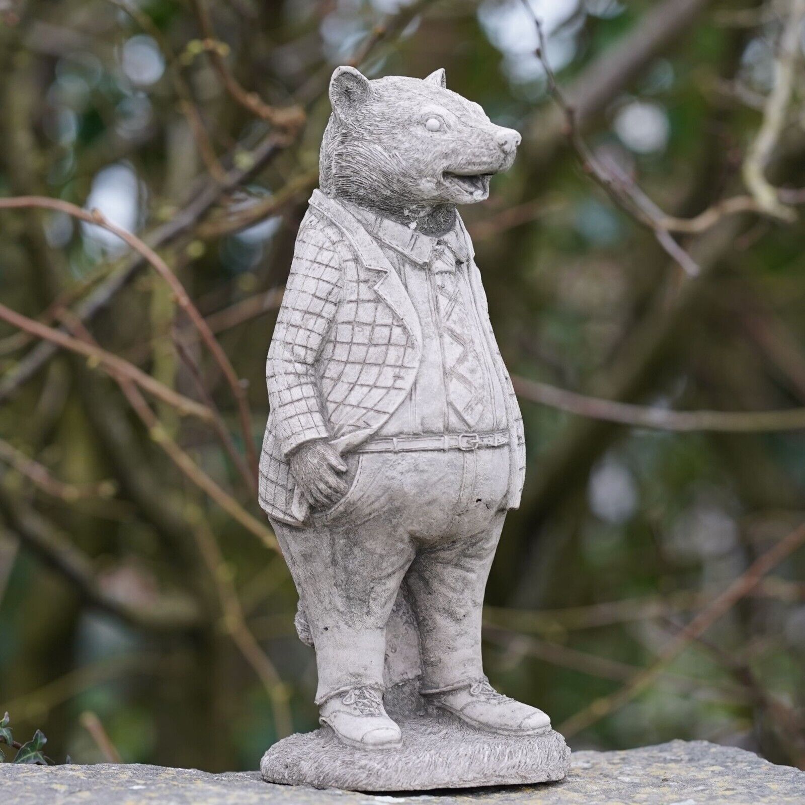 Mr Badger Stone Statue | Wind in the Willows