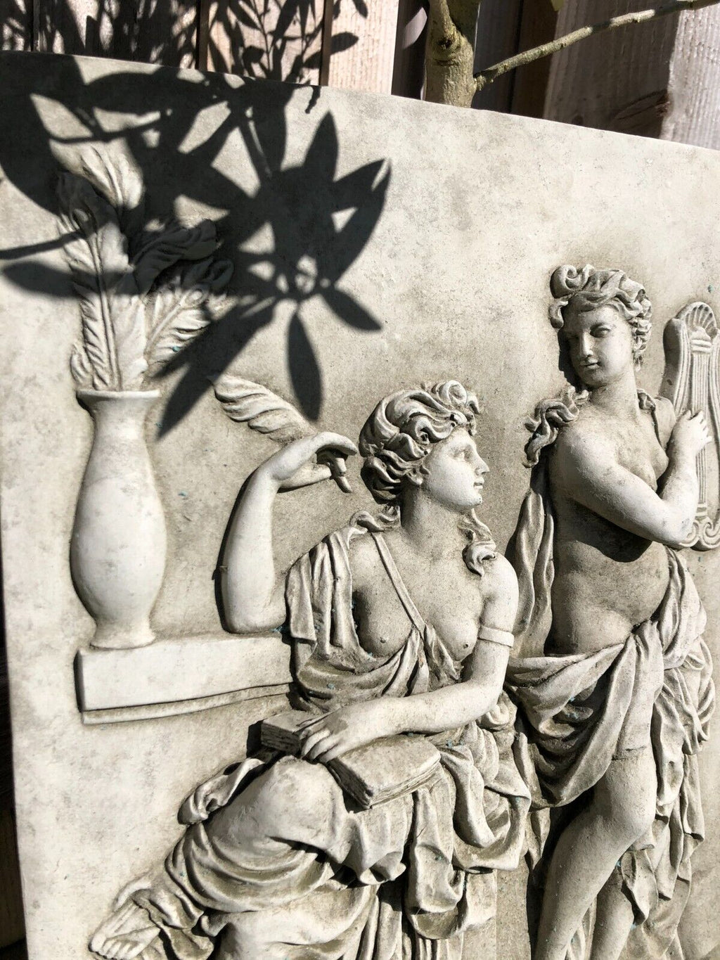 Large Roman Ladies Hanging Stone Plaque