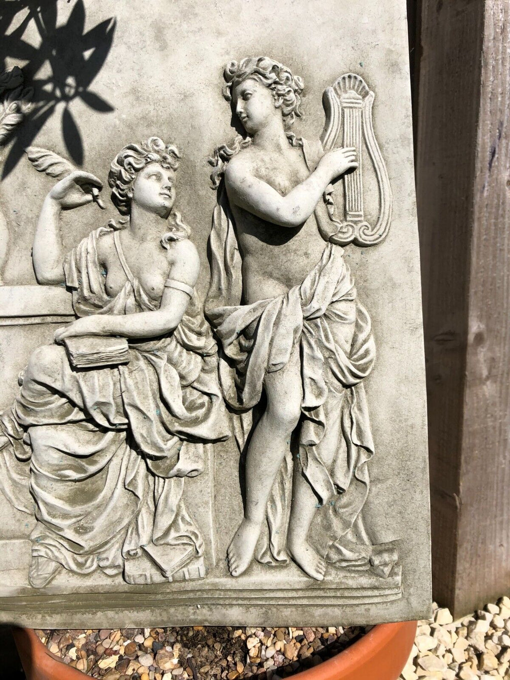 Large Roman Ladies Hanging Stone Plaque