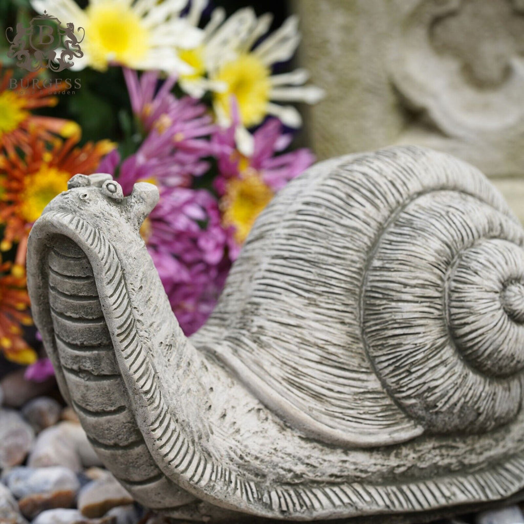 Garden Snail Stone Statue