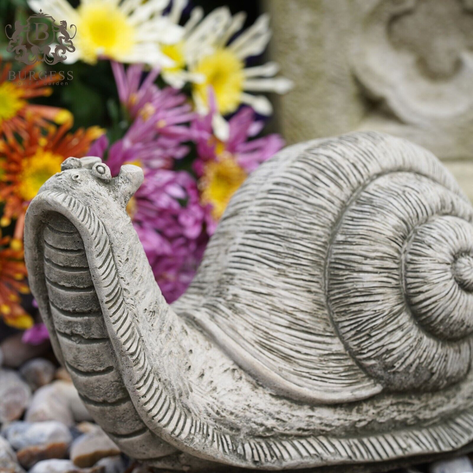 Garden Snail Stone Statue