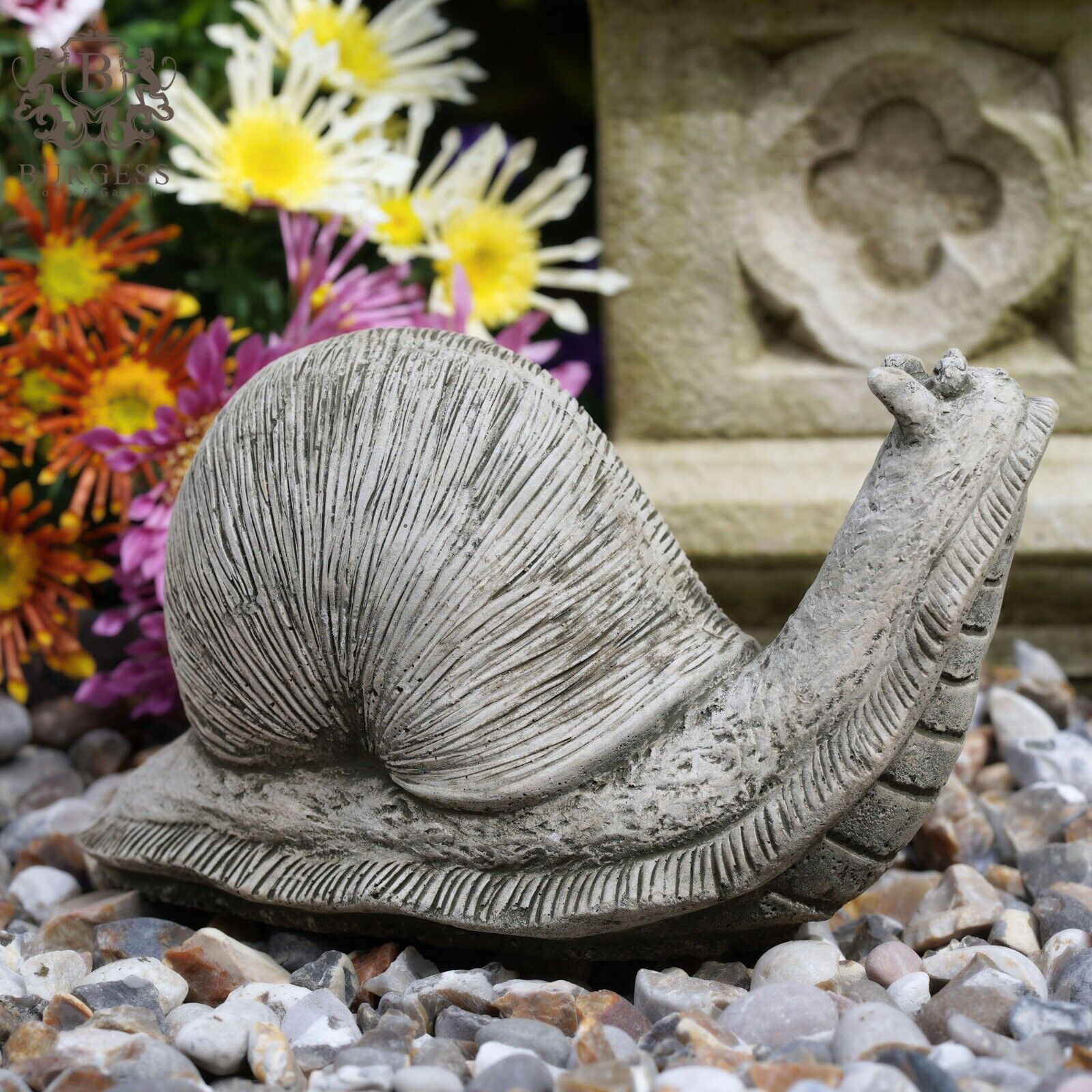 Garden Snail Stone Statue