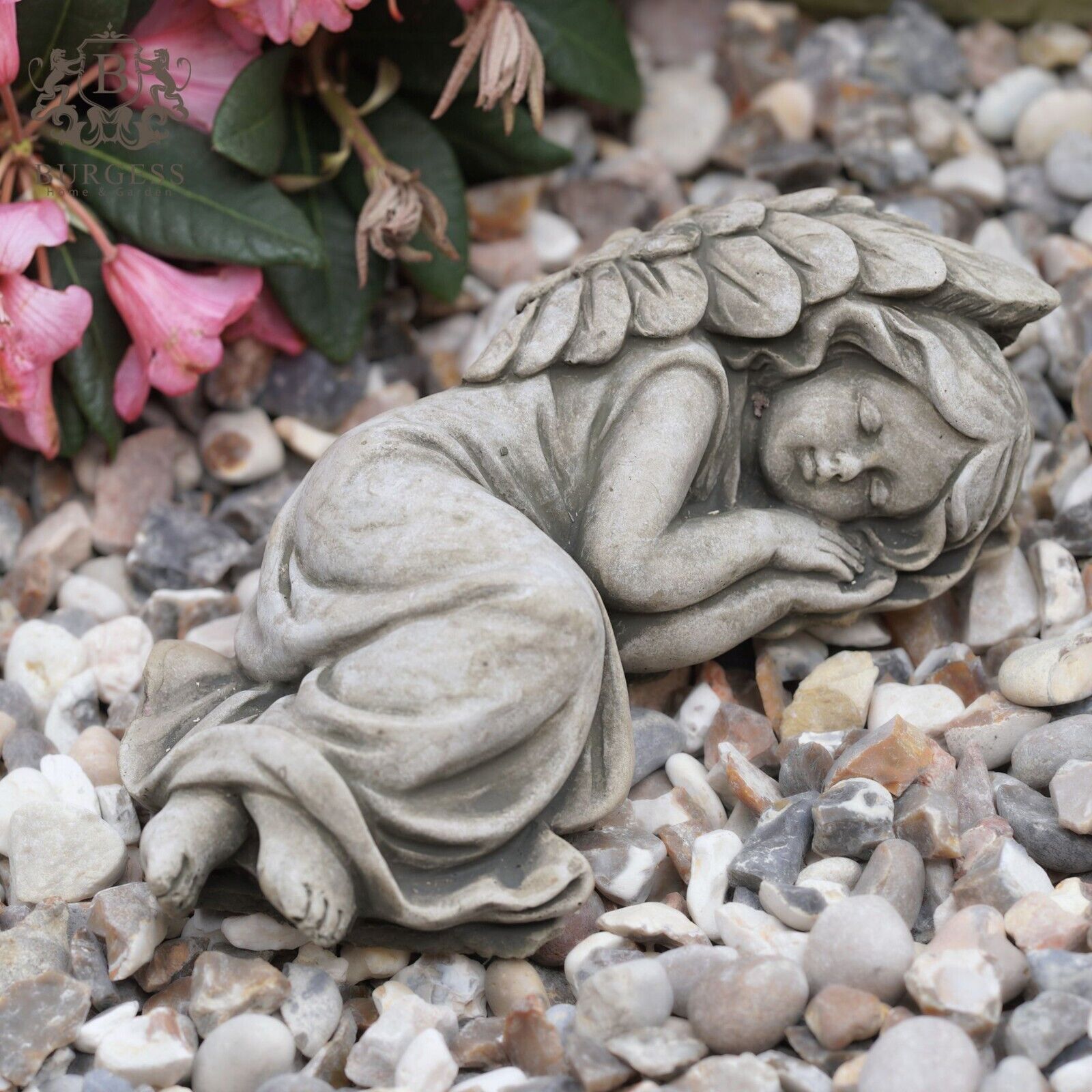 Sleeping Angel Stone Statue