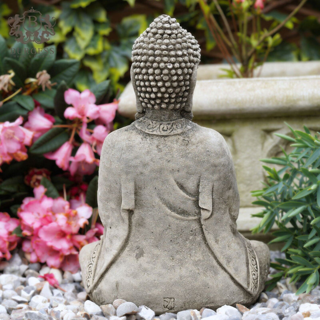 Gowned Buddha Stone Statue