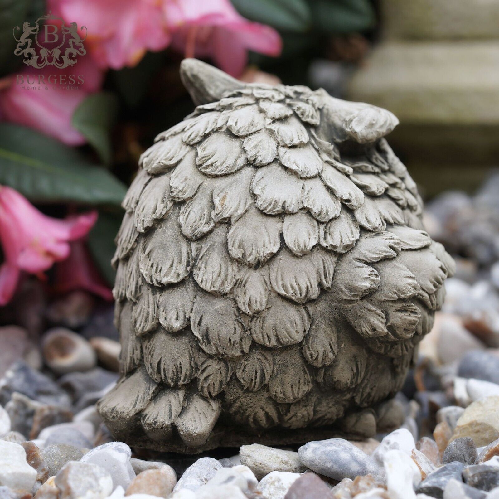 Winking Owl Stone Statue