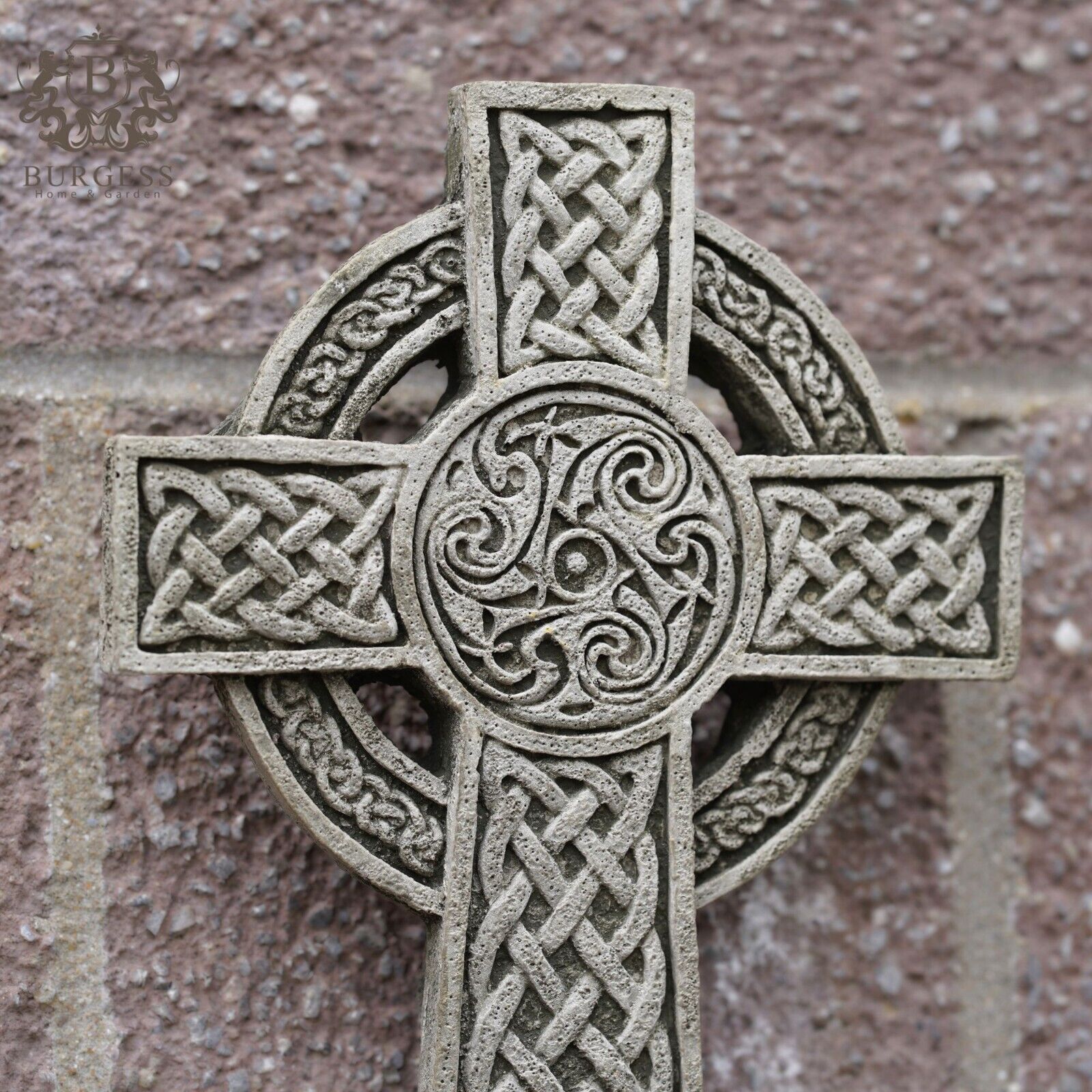 Celtic Cross Hanging Stone Plaque