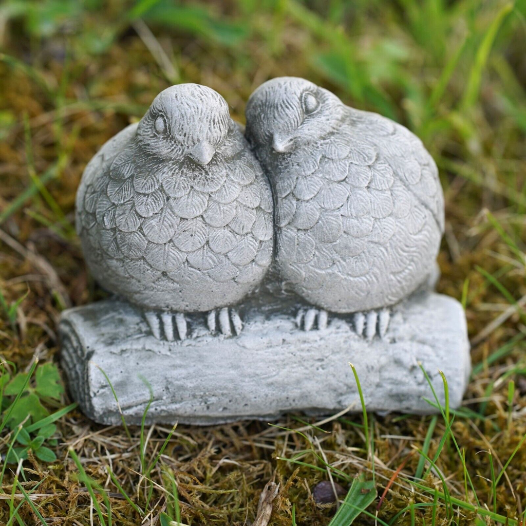 Blue Tits Stone Garden Ornament