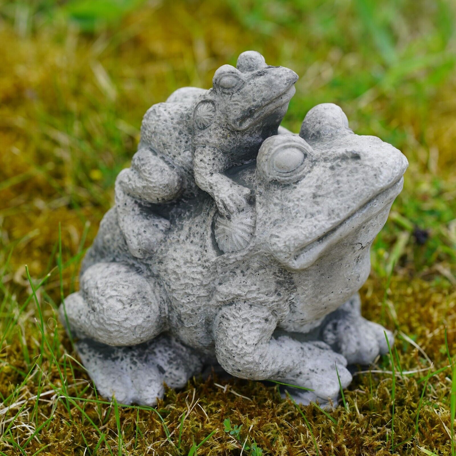 Toad Pair Stone Statue