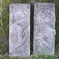 Art Nouveau Garden Wall Plaque
