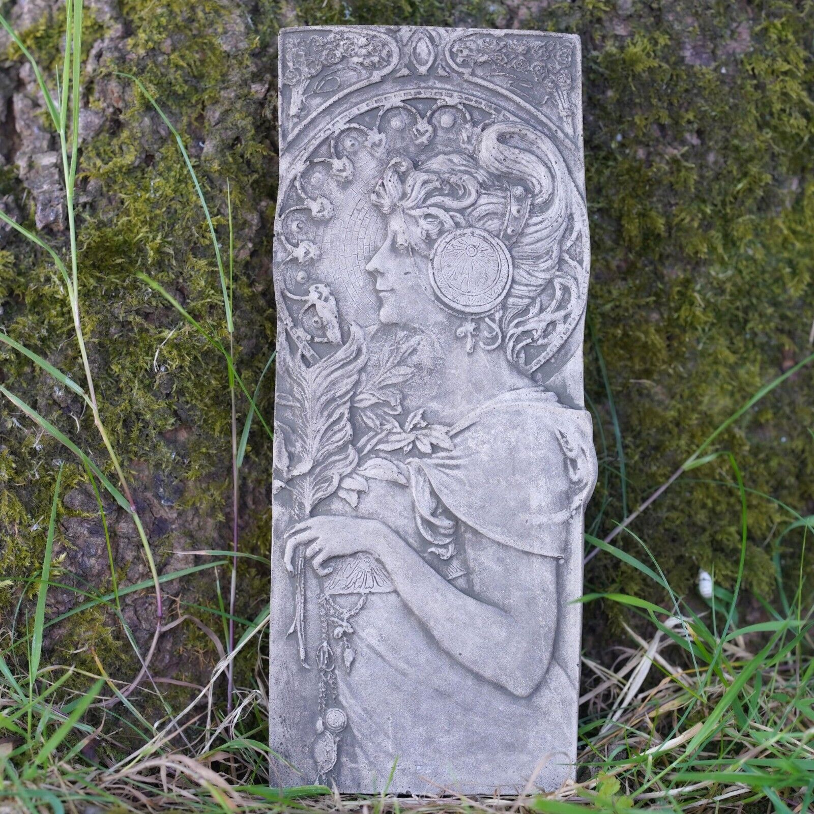 Art Nouveau Garden Wall Plaque