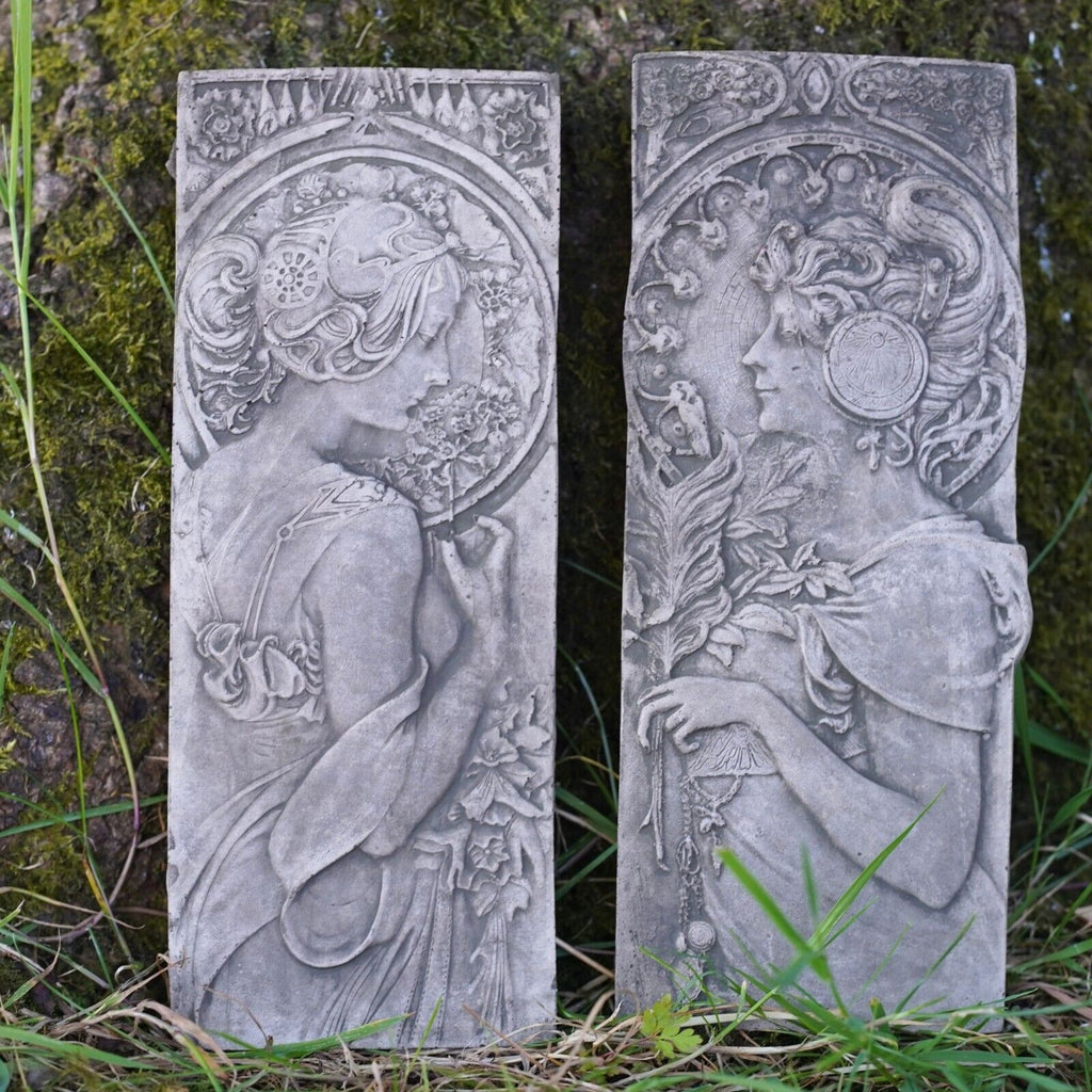 Art Nouveau Garden Wall Plaque