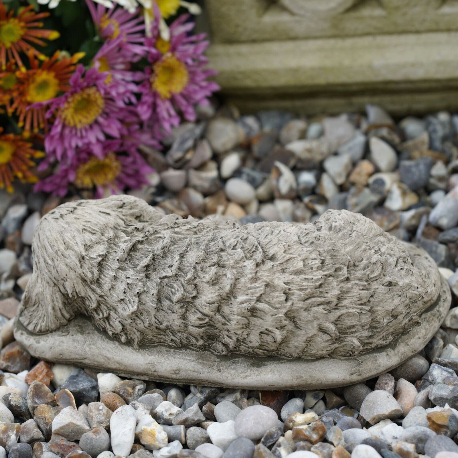 Golden Retriever Puppy Dog Stone Statue