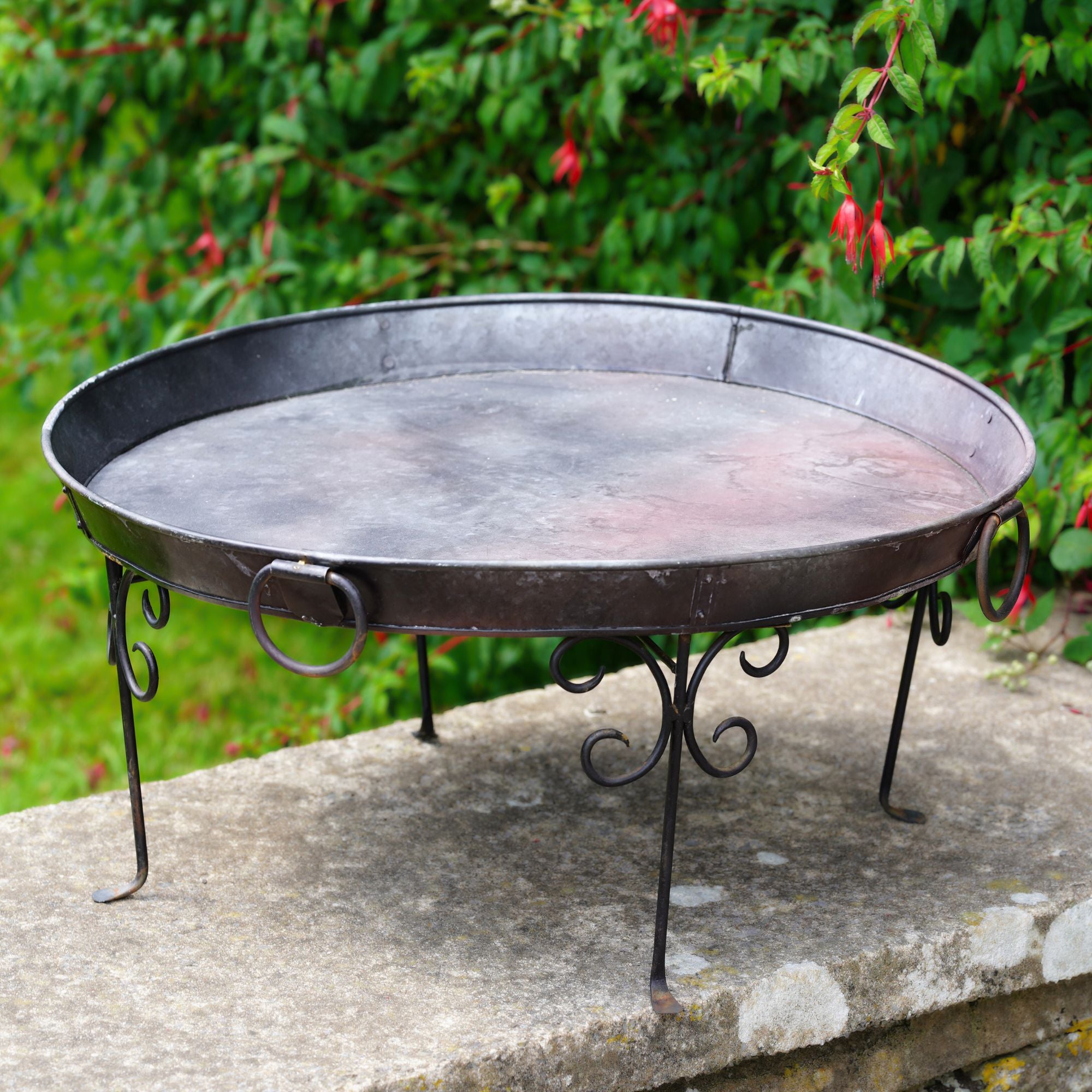 Large Tray Planter Metal Outdoor Flower Pot