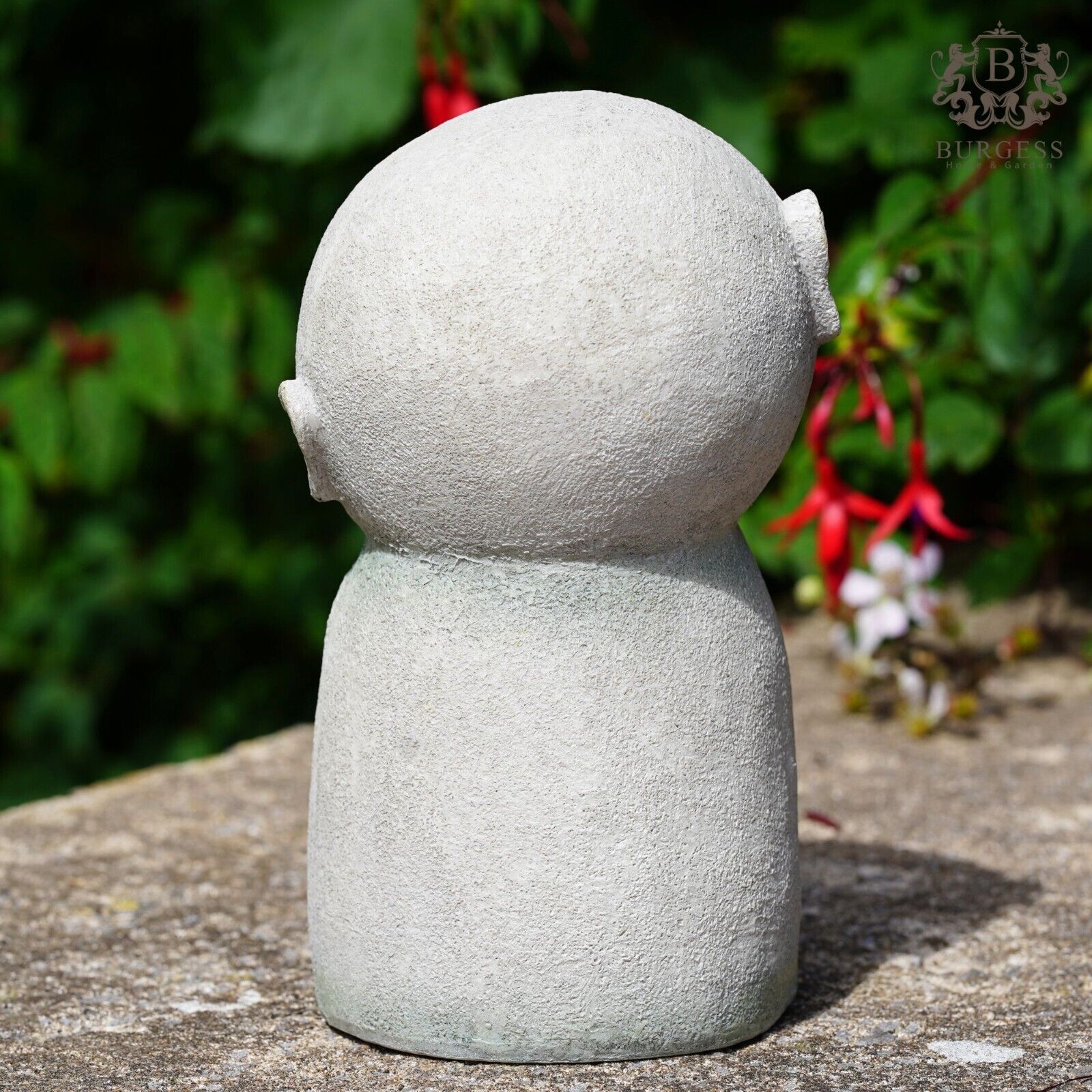 Meditating Monk Resin Statue