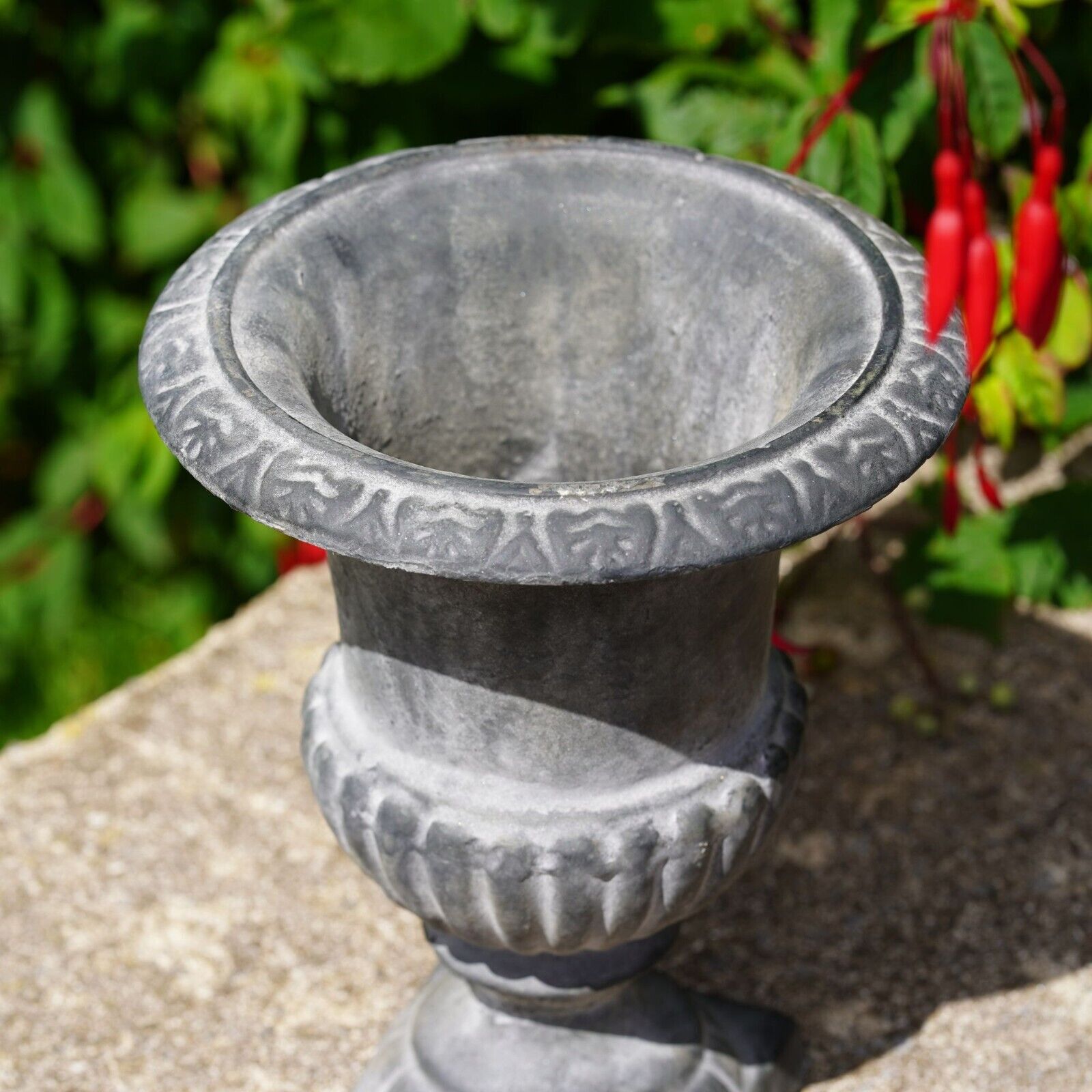 Cast Iron Urn Lead Finish