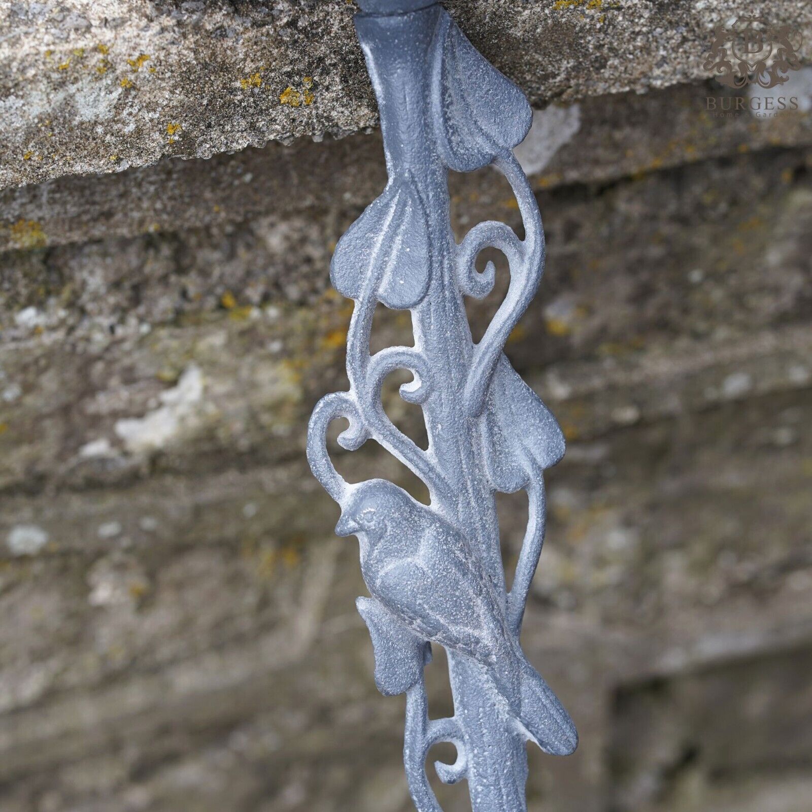 Cast Iron Stake Bird Feeder Lead Finish