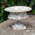 Cast Iron Urn Antique Cream