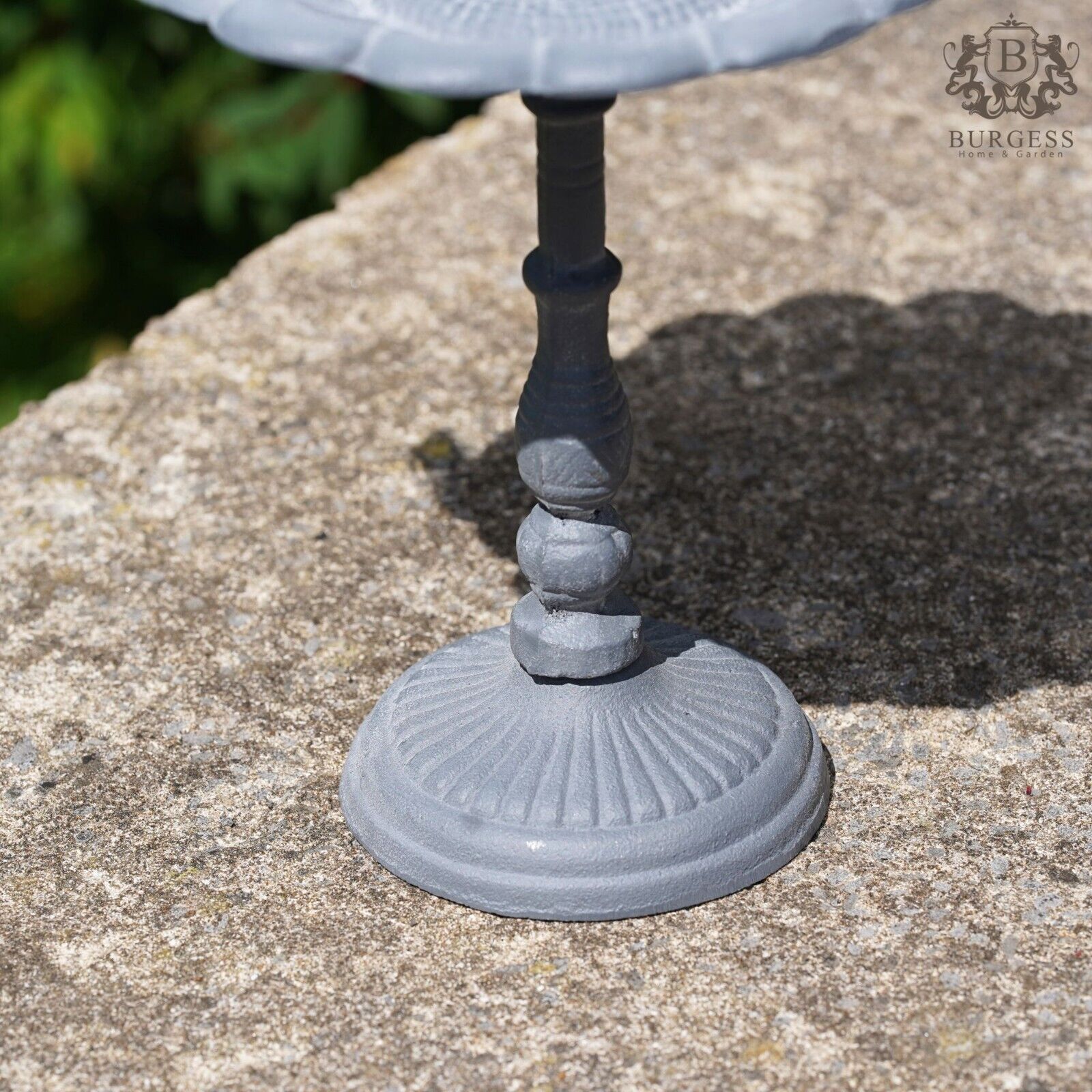 Cast Iron Bird Bath Lead Finish