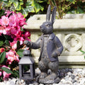 Large Hare with Lantern Garden Statue