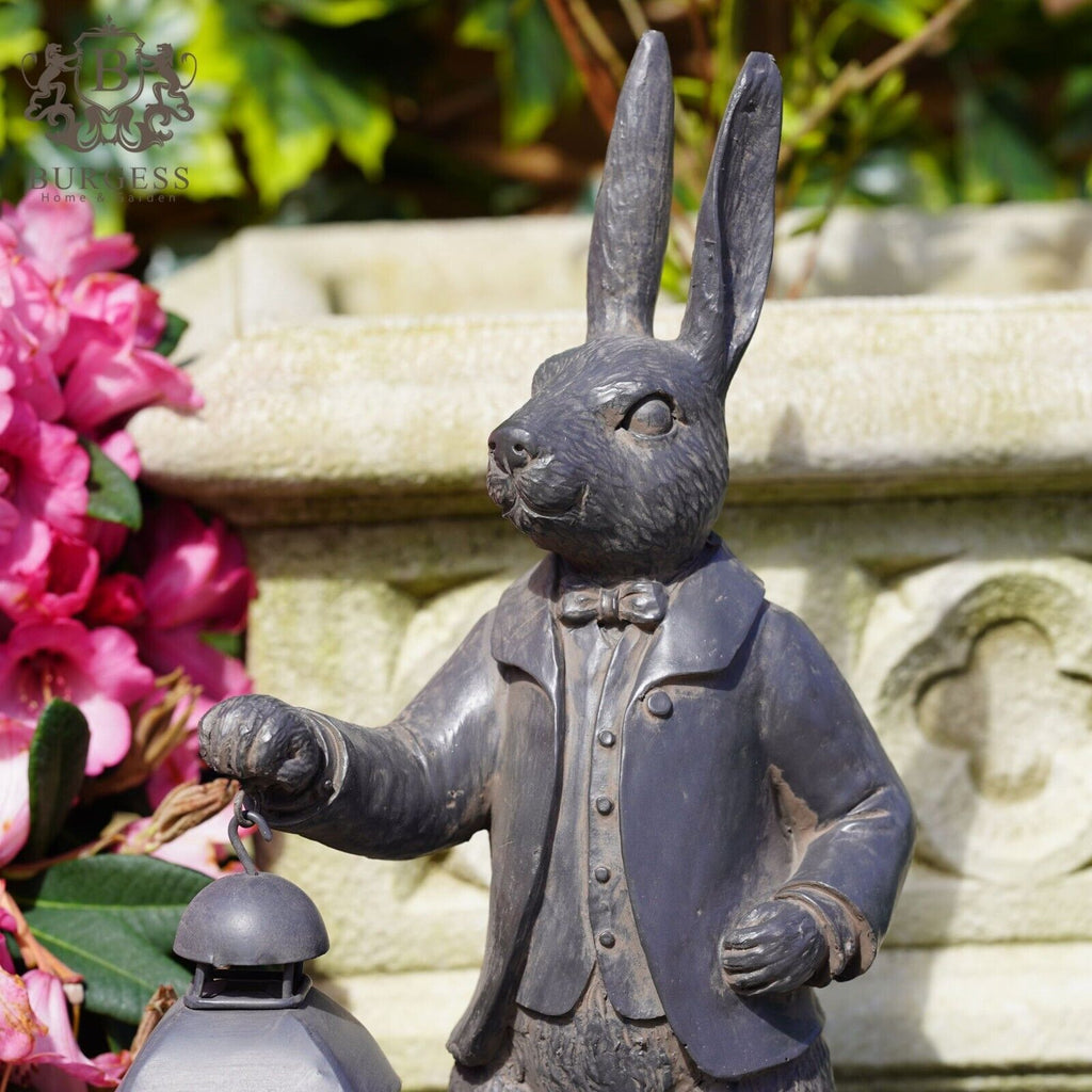 Large Hare with Lantern Garden Statue