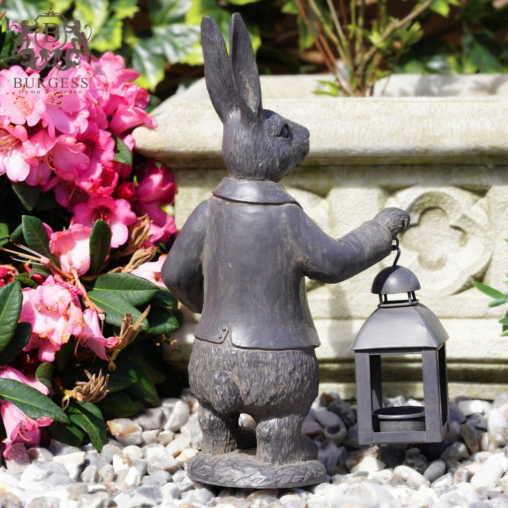 Large Hare with Lantern Garden Statue