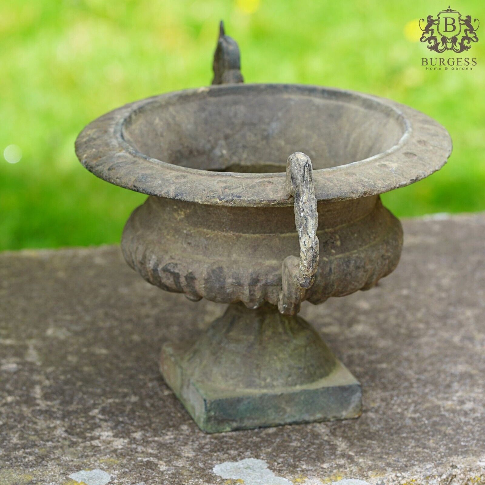 Cast Iron Urn with Handles