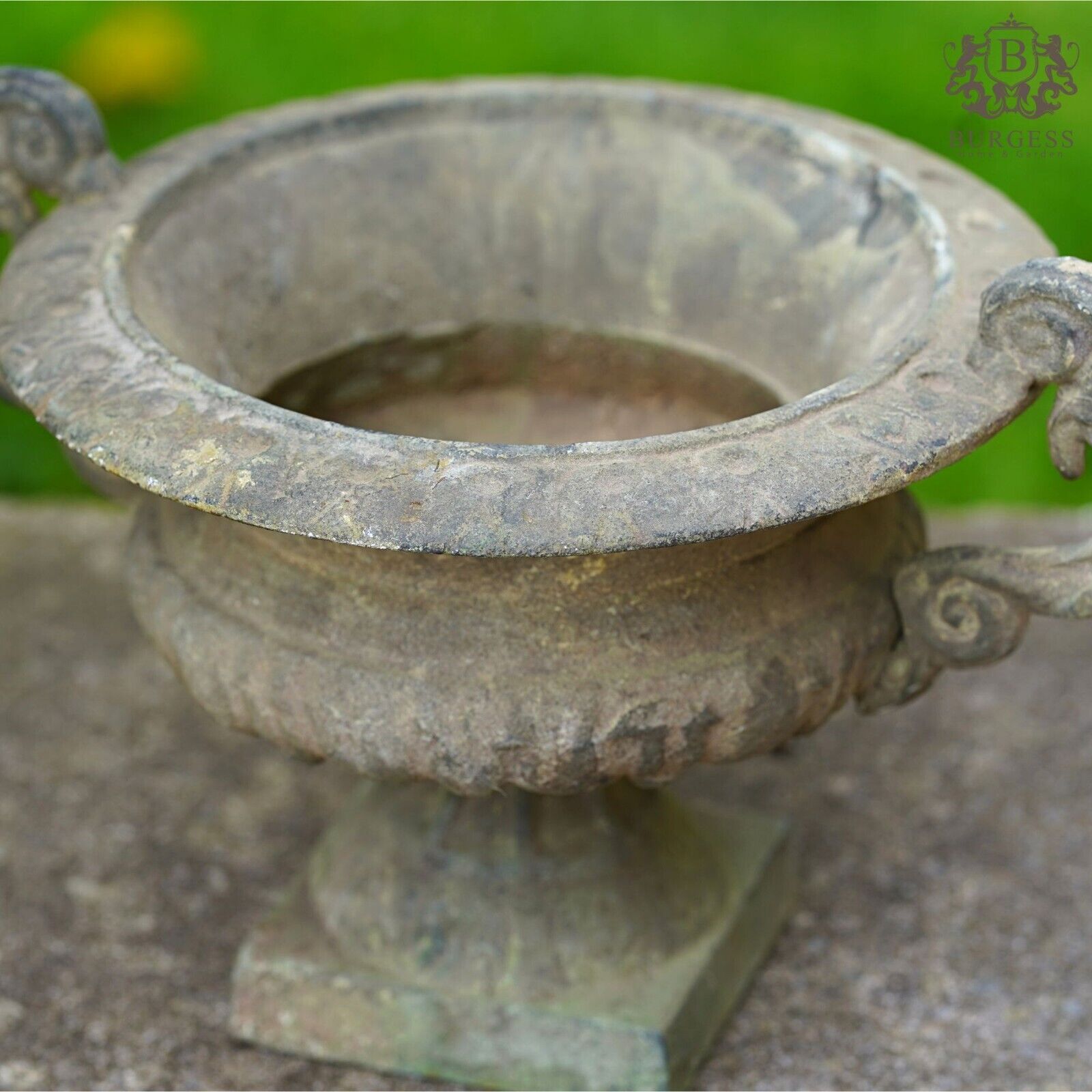 Cast Iron Urn with Handles