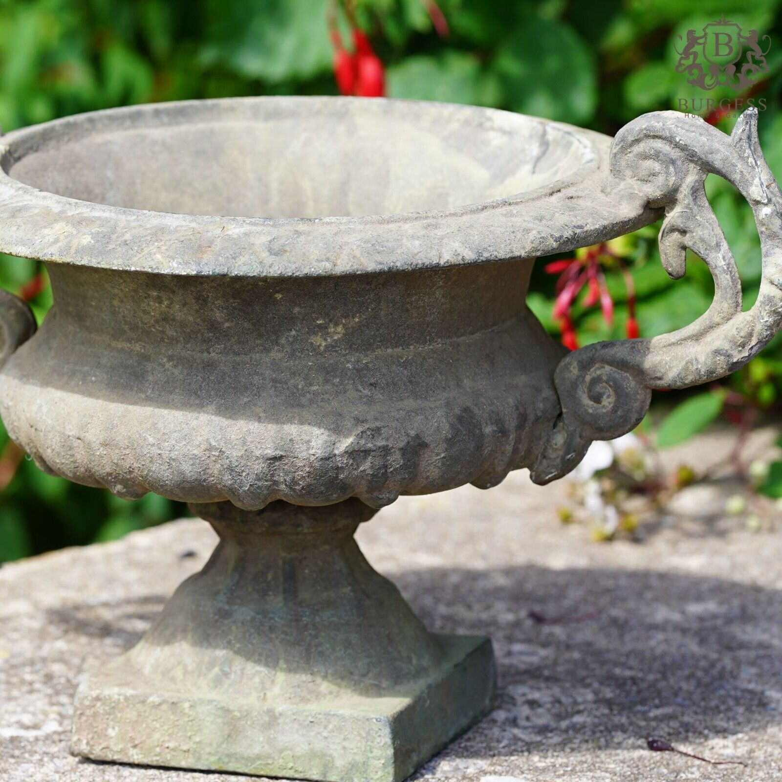 Cast Iron Urn with Handles