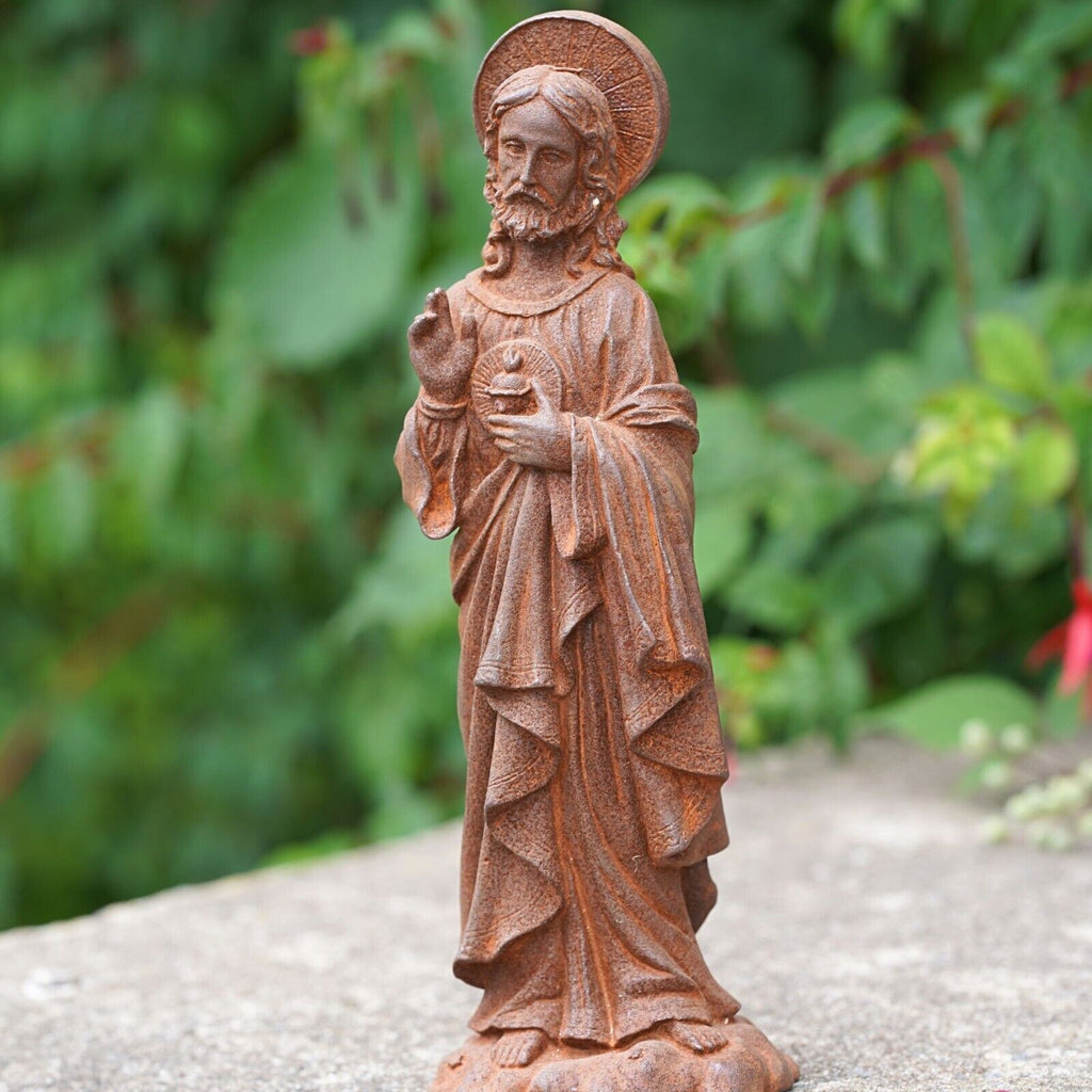 Cast Iron Jesus Statue