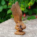Cast Iron Winged Angel Statue