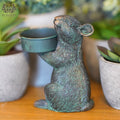 Mouse Tealight Holder Resin Statue