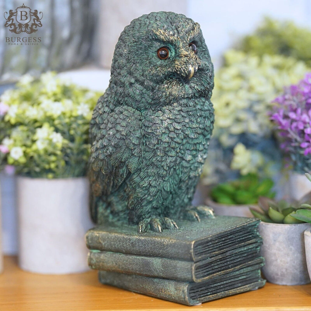 Barn Owl Bookend Resin Ornament