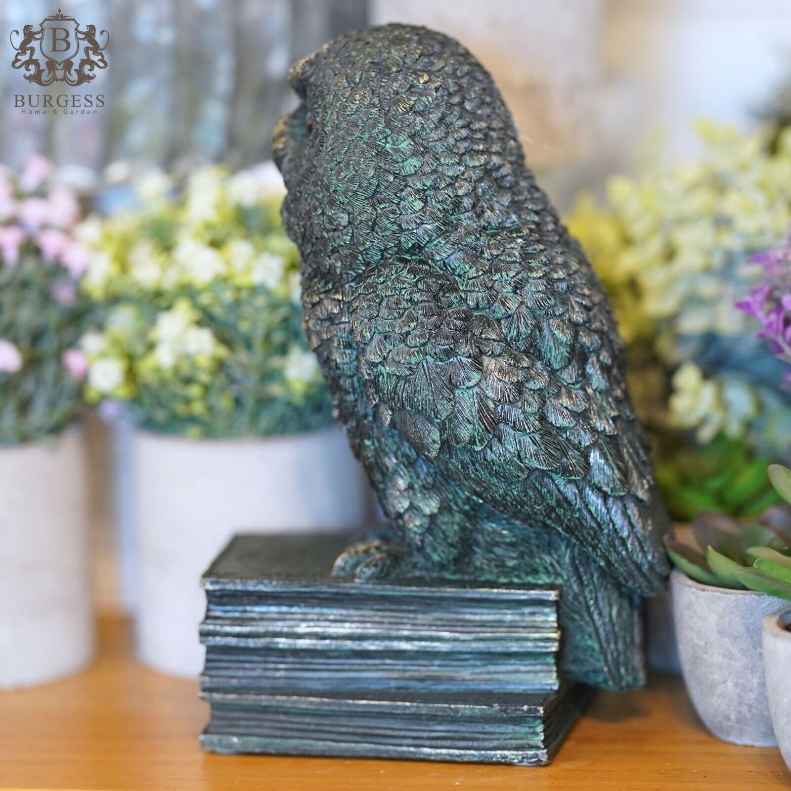 Barn Owl Bookend Resin Ornament
