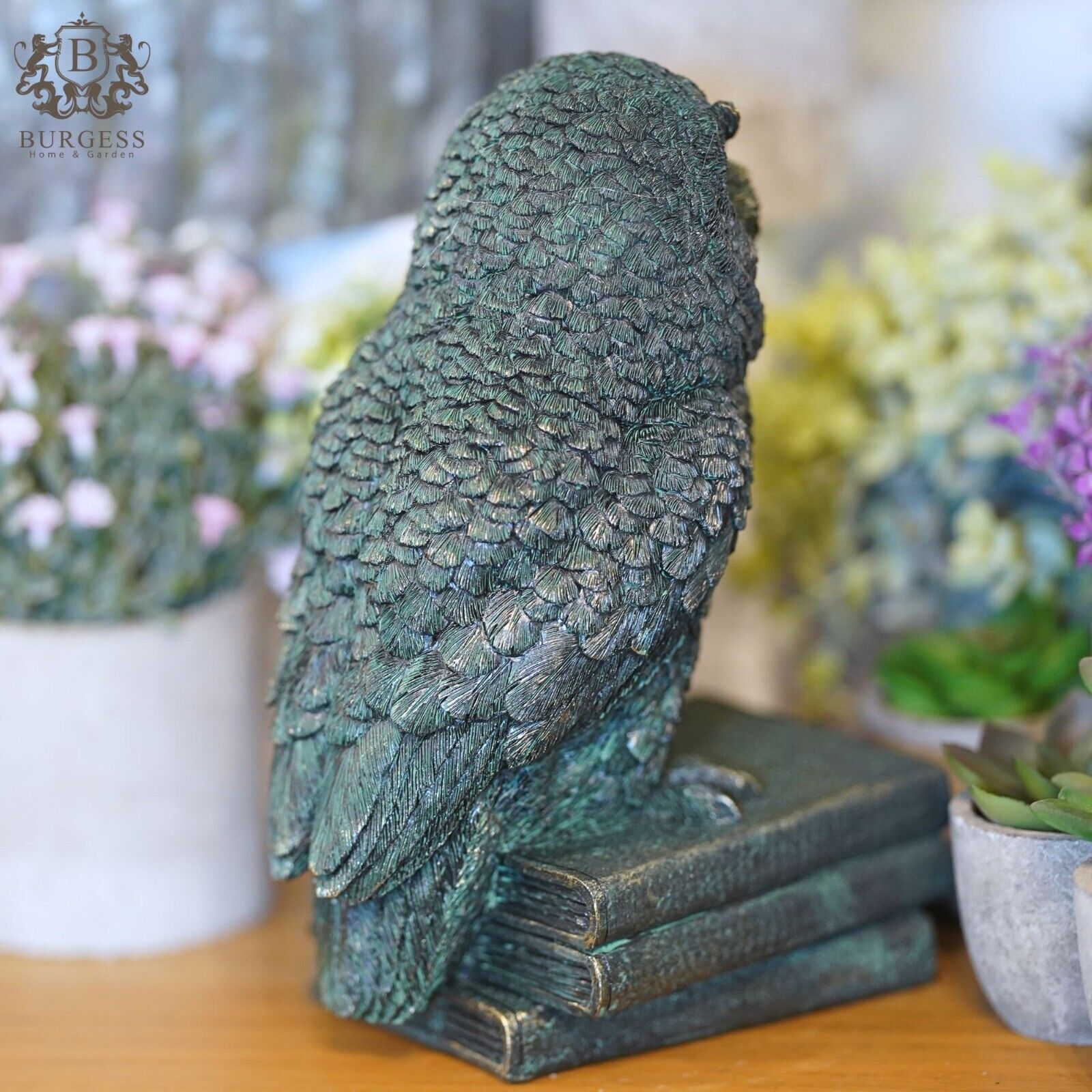 Barn Owl Bookend Resin Ornament