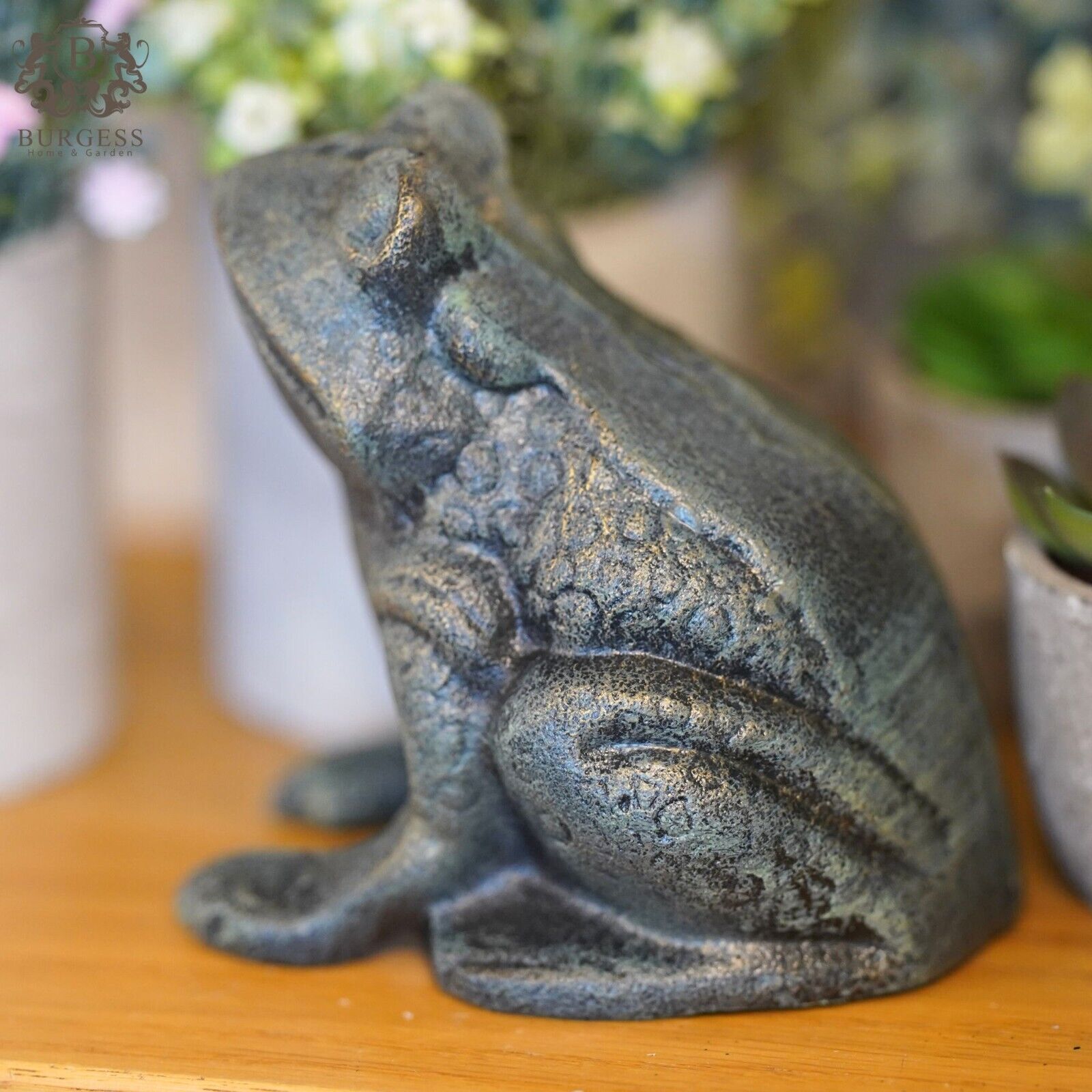 Cast Iron Frog Antique Finish
