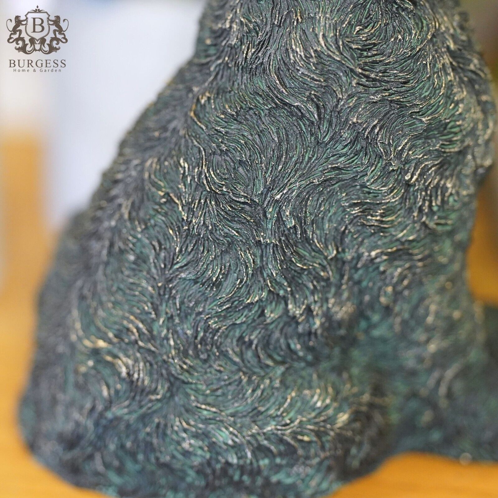 Cockapoo Puppy Dog Bronze Finish Statue