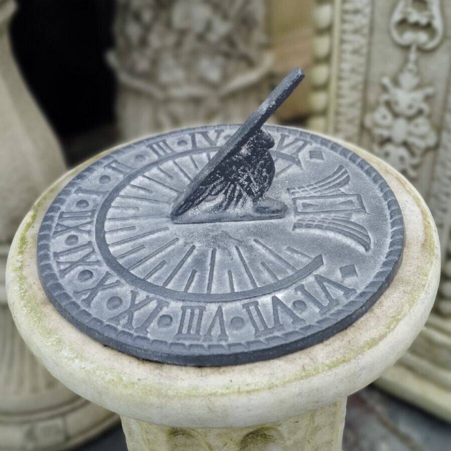 Cast Iron Sun Dial Lead Finish
