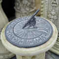 Cast Iron Sun Dial Lead Finish