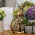 Gold Hare Home Ornament
