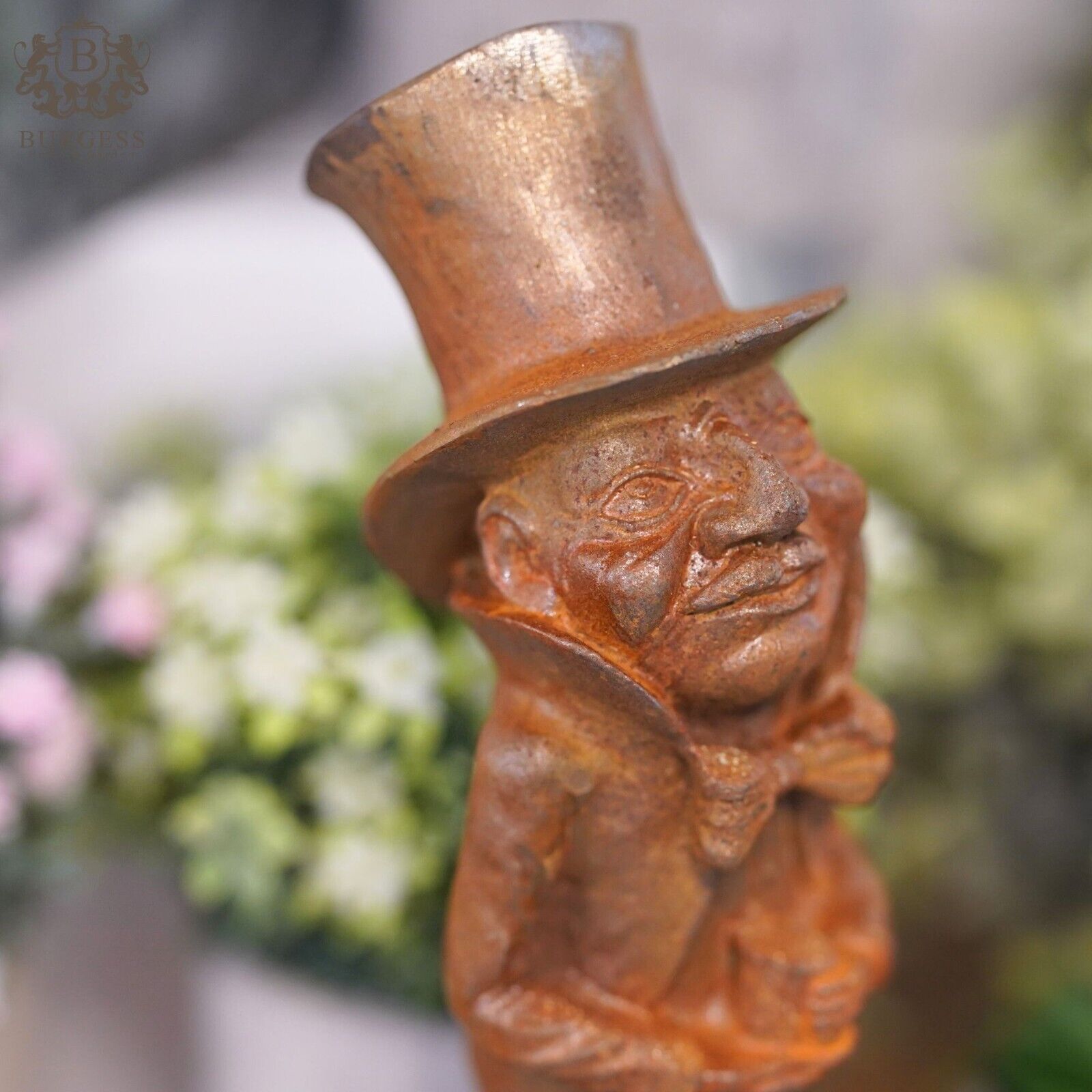 Cast Iron Mad Hatter Statue