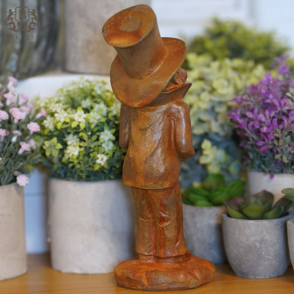 Cast Iron Mad Hatter Statue