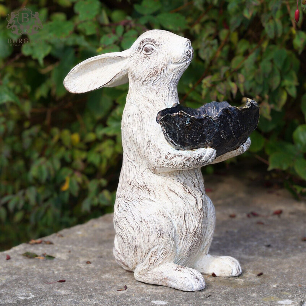Large Hare Bird Feeder | Tall Bunny Rabbit Ornament