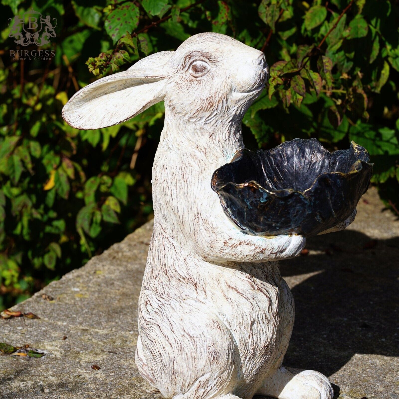 Large Hare Bird Feeder | Tall Bunny Rabbit Ornament