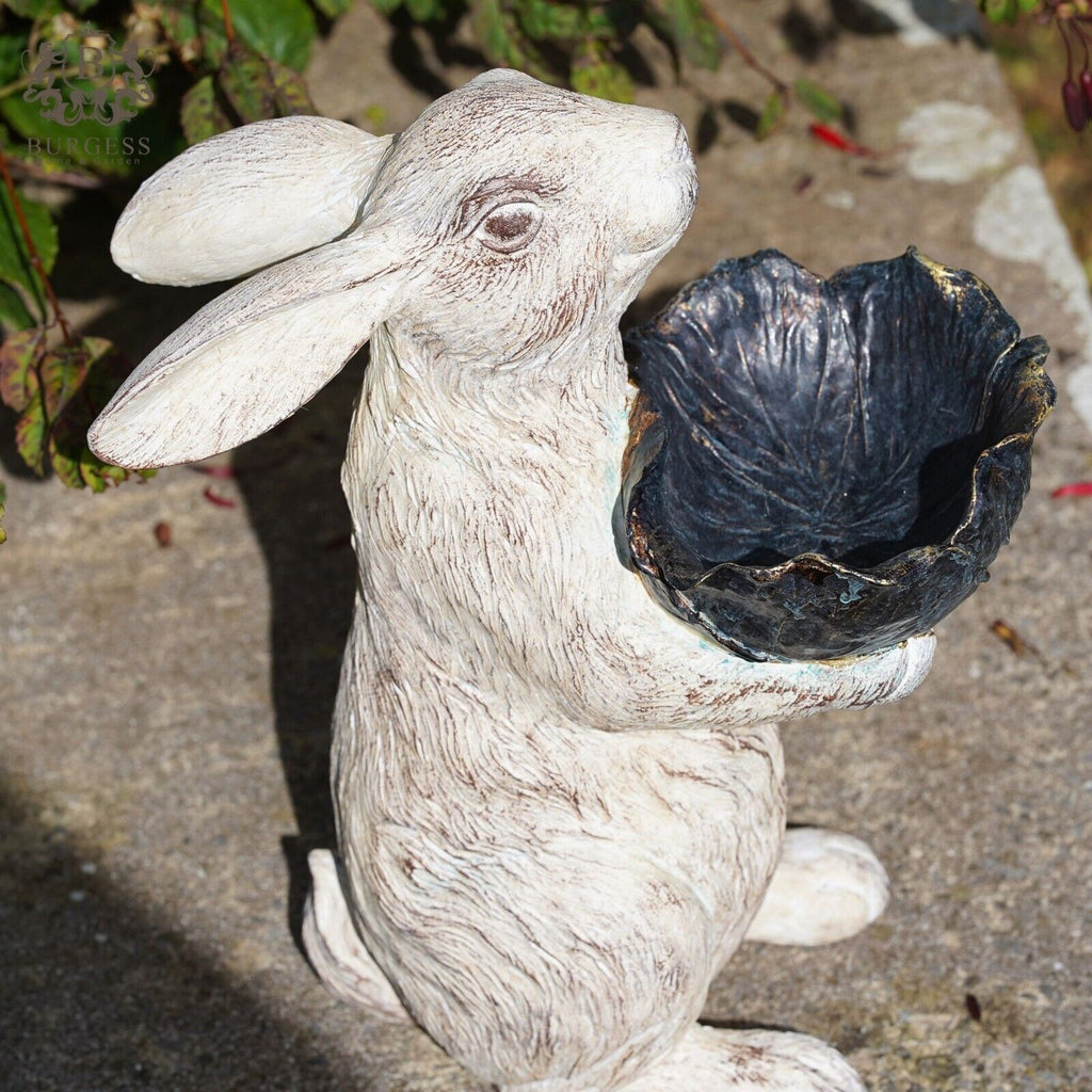 Large Hare Bird Feeder | Tall Bunny Rabbit Ornament