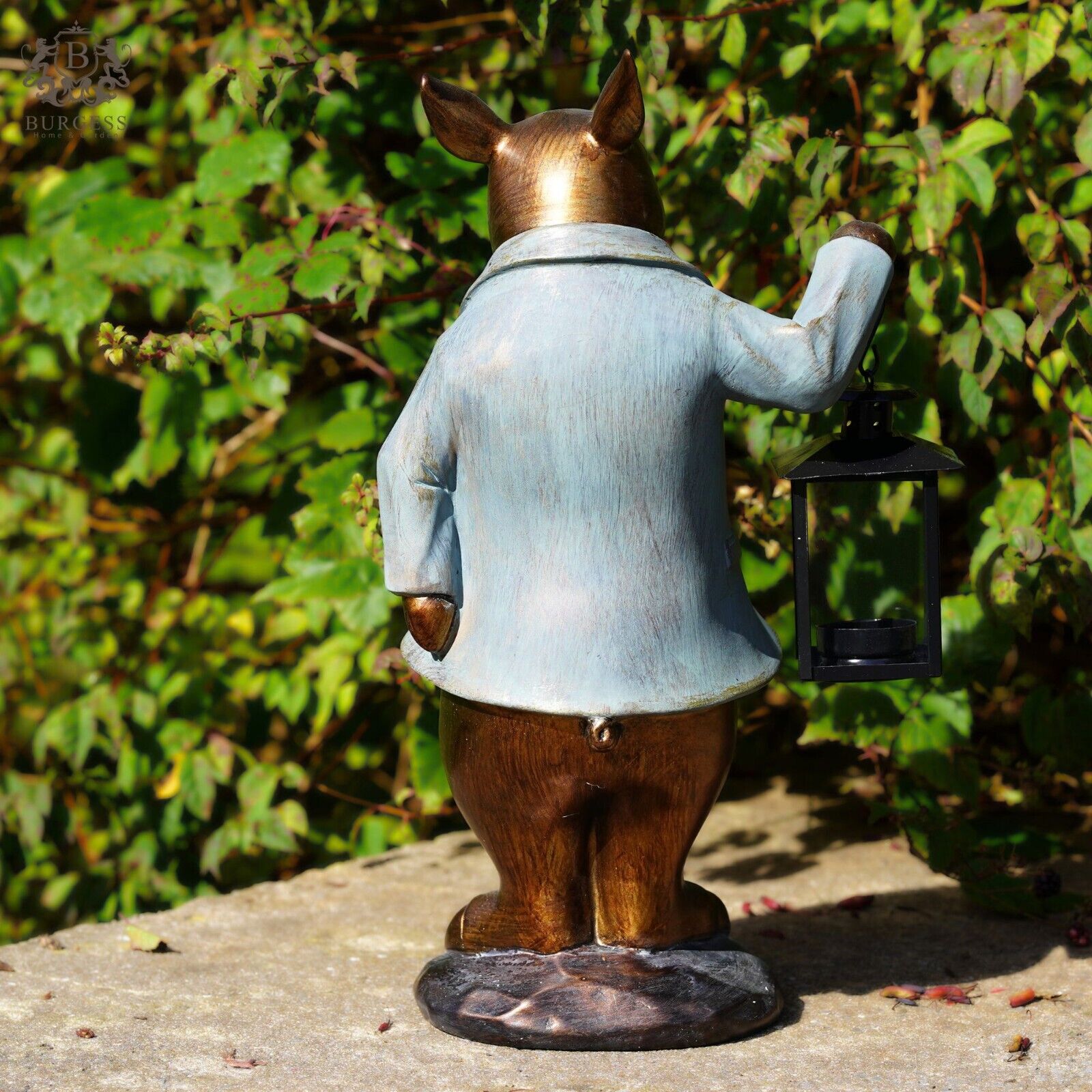 Large Pig with Lantern Ornament