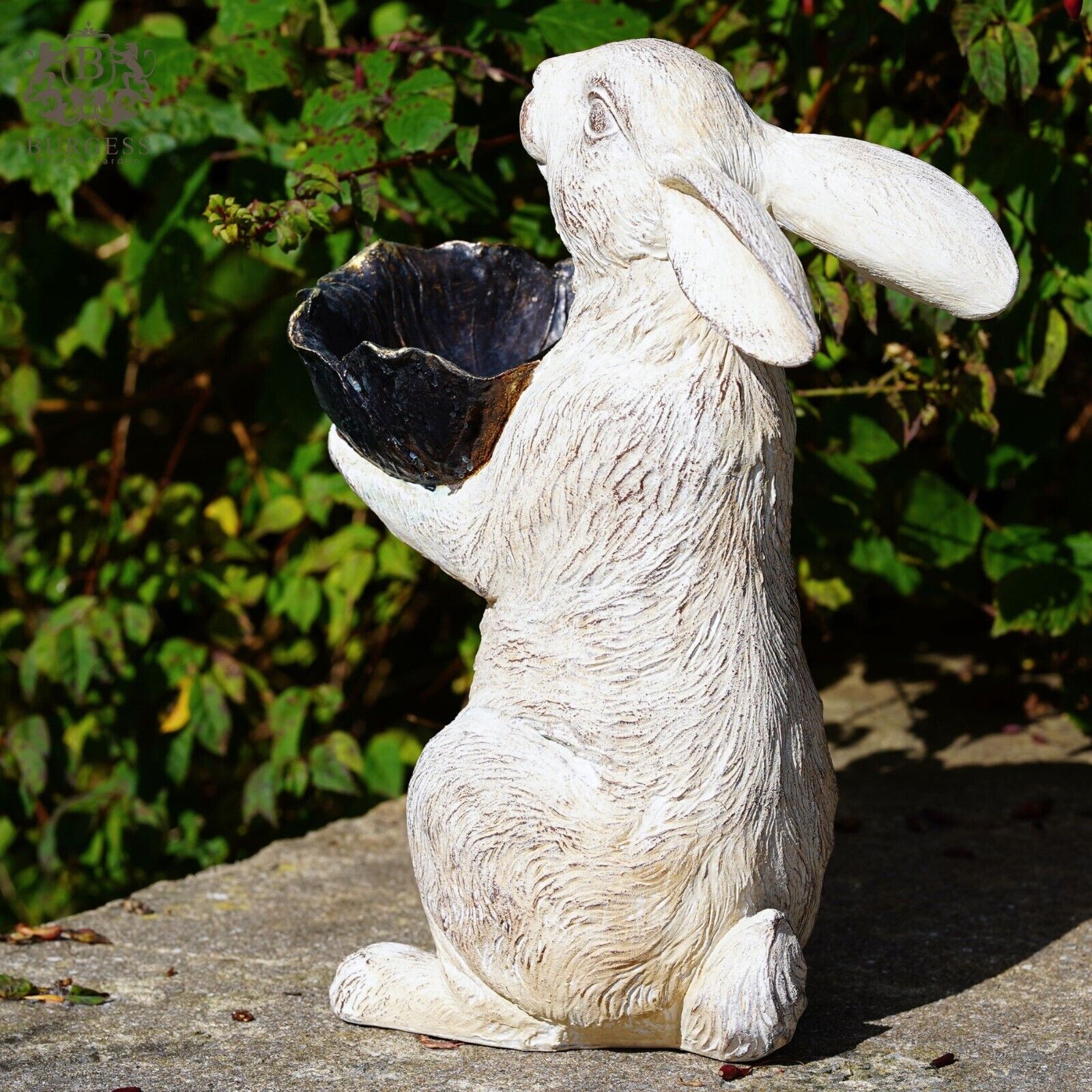 Large Hare Bird Feeder | Tall Bunny Rabbit Ornament